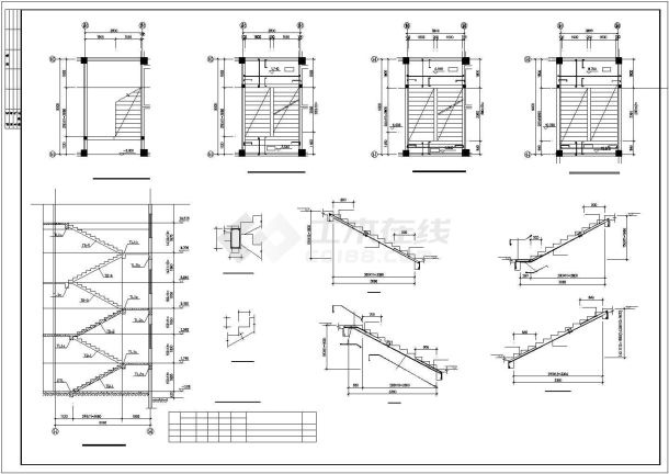 某幼儿园建筑框架结构cad施工图纸-图二