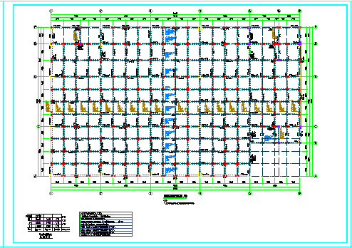 详细的12米跨钢筋砼框架多层厂房设计图-图二
