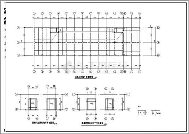 上海某贸易中心结构设计CAD施工图-图一