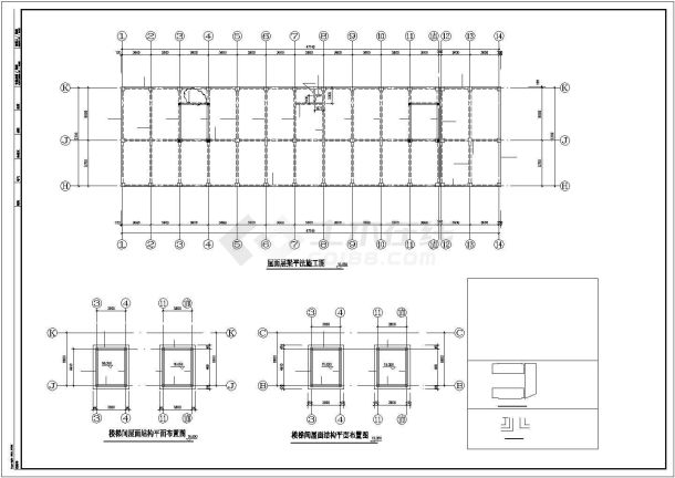 上海某贸易中心结构设计CAD施工图-图二