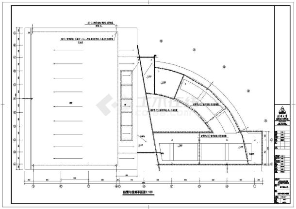 某大型体育馆全套电气cad施工设计图-图二