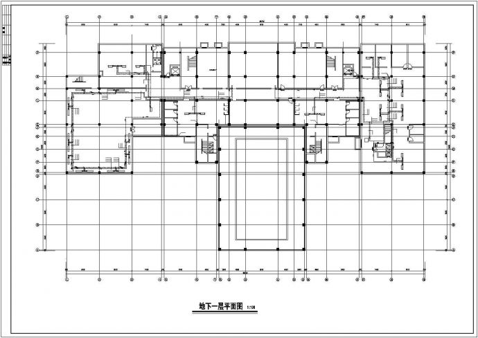 会所中央空调设计CAD平面布置参考图_图1