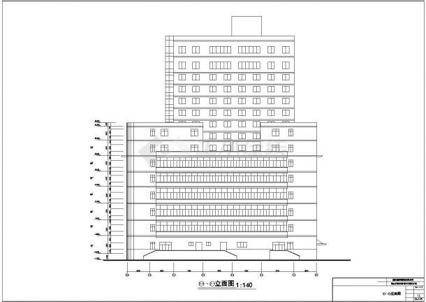 某地新东方百货大楼建筑设计施工CAD图-图一