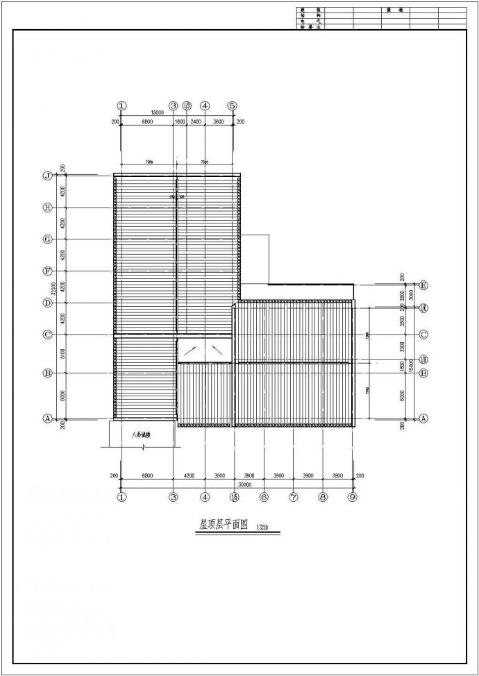 某市区清式公建建筑CAD布置参考图_图1