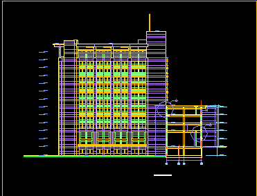 某大学行政楼建筑CAD设计施工图纸-图二
