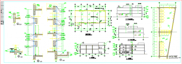 车间建筑施工设计CAD平立面图纸-图二
