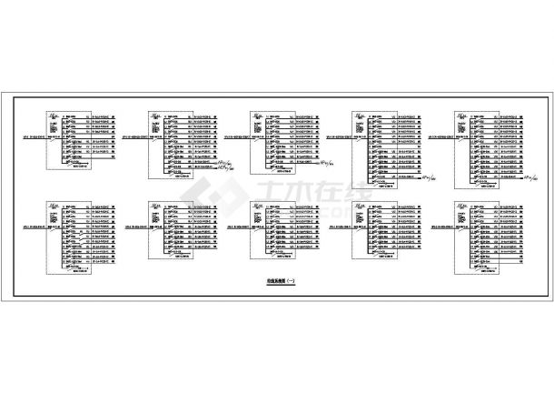 某多层框架结构教学综合楼设计cad电气施工图-图二