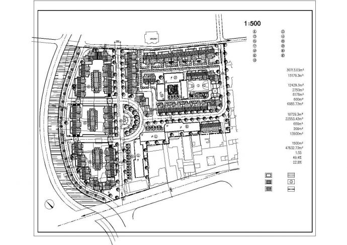 某地综合贸易市场建筑设计规划CAD图_图1