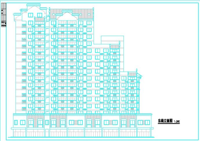 比较经典的高层公寓初步设计方案_图1