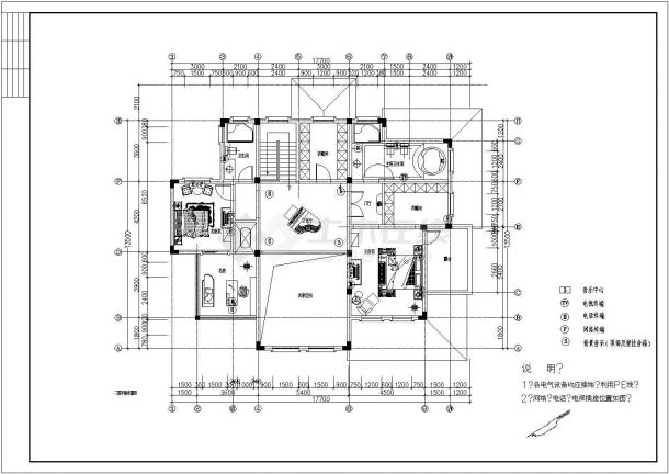 某地区带车库型别墅给排水设计详图-图二