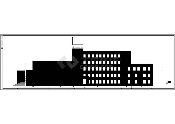 某艺术楼方案建筑CAD设计施工图纸-图二