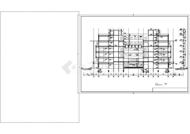 某师范学院施工建筑CAD设计图纸-图一