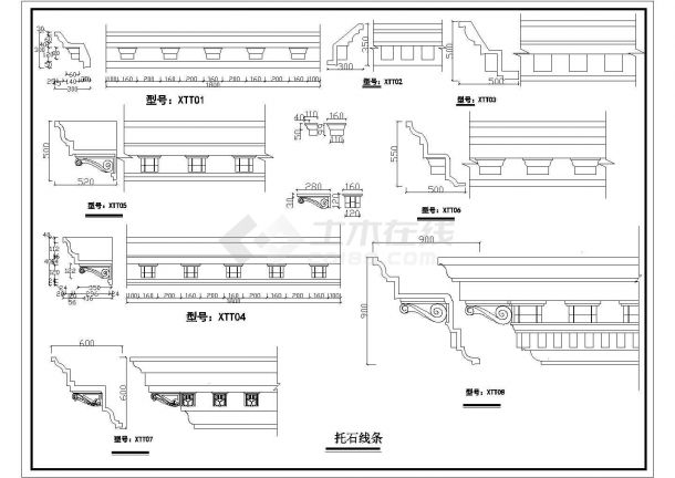 经典欧式构件CAD图集-图二