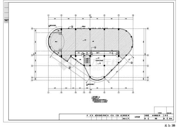 某地区二层框架结构教堂建筑设计施工图-图二