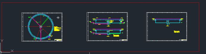 沉淀池施工图CAD图纸_图1