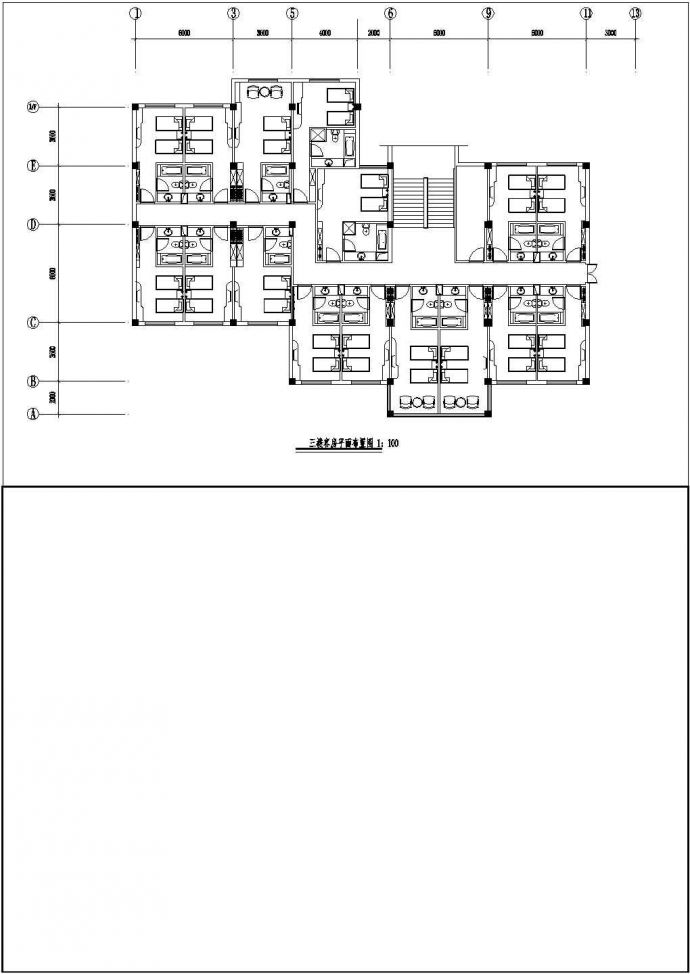 白云宾馆室内改造工程建筑设计CAD施工图_图1