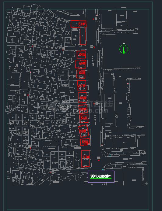 鲁州市大赫区山章路村环村建筑改造工程CAD图纸-图二