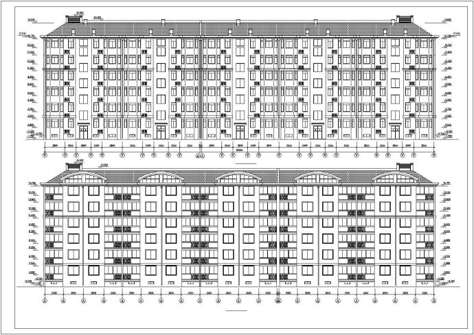 某 高层住宅建筑方案cad平立面图_图1