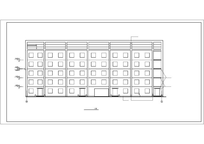 辽宁某中学教学楼建筑设计CAD施工图_图1