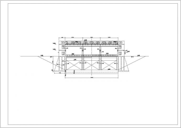 某地水闸工程可行性阶段CAD图_图1