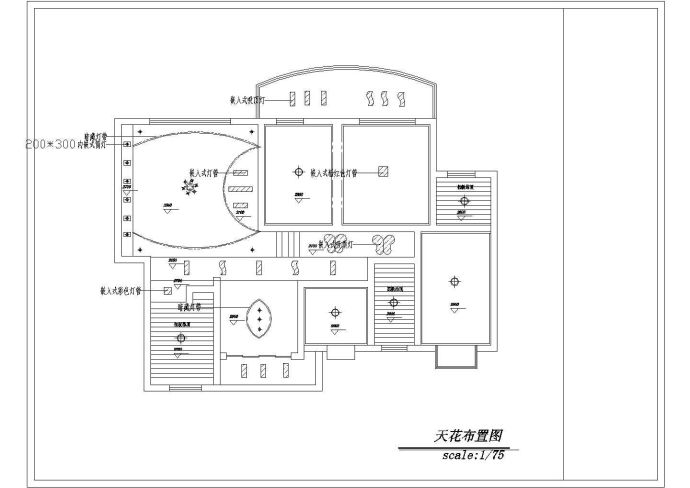 某地室内家庭装修cad立面设计施工图纸_图1