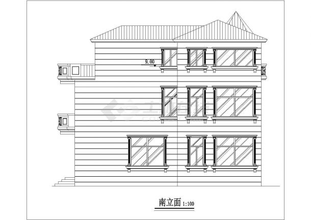 郊外别墅建筑设计图-图二
