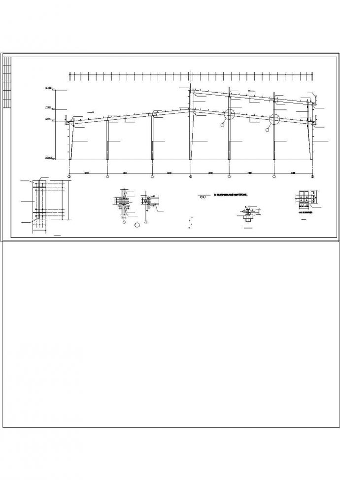某钢结构厂房结构图纸_图1