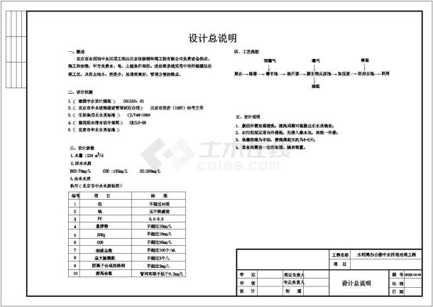 生物反应器平立剖面CAD布置图-图一