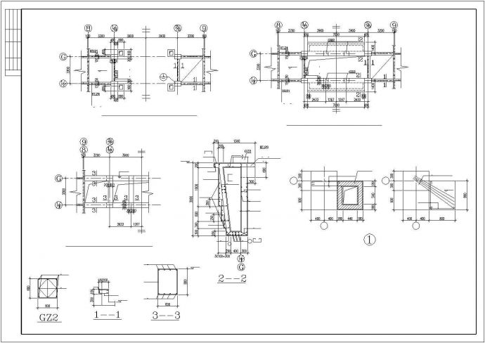 某地高档商住楼结构设计cad工程图纸_图1