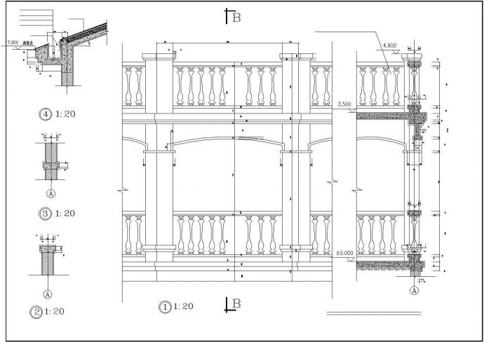 某小型别墅建筑设计CAD施工图纸_图1