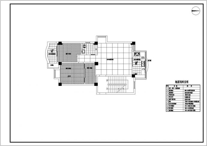 海港花园两居室家装设计cad施工图_图1