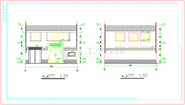 北京经典四合院全套建筑CAD设计施工图（含效果图）-图一