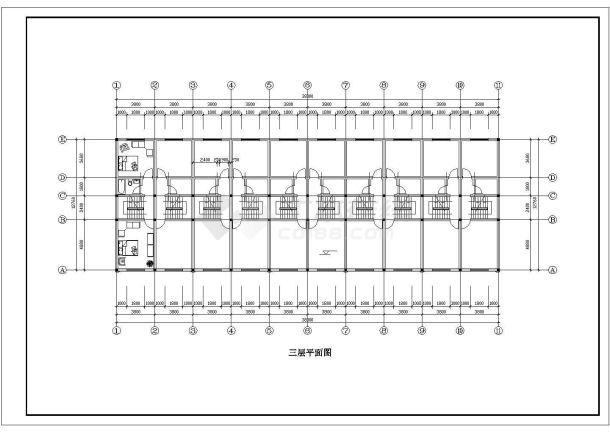 徽派建筑小区住宅和街面房设计方案CAD图纸-图二