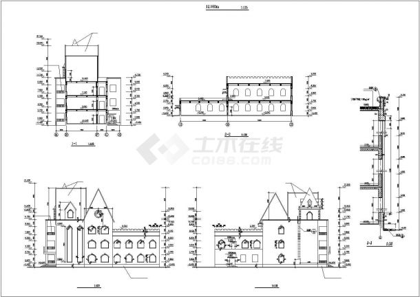 某市区幼儿园建筑CAD设计施工图-图二