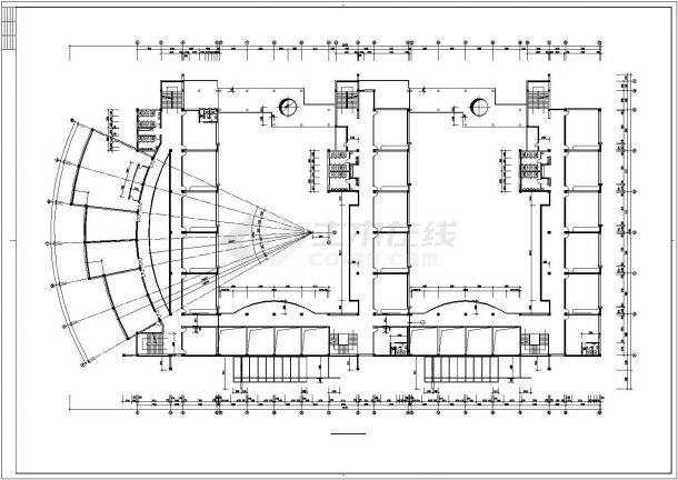 某小学教学楼建筑CAD设计施工图纸-图二