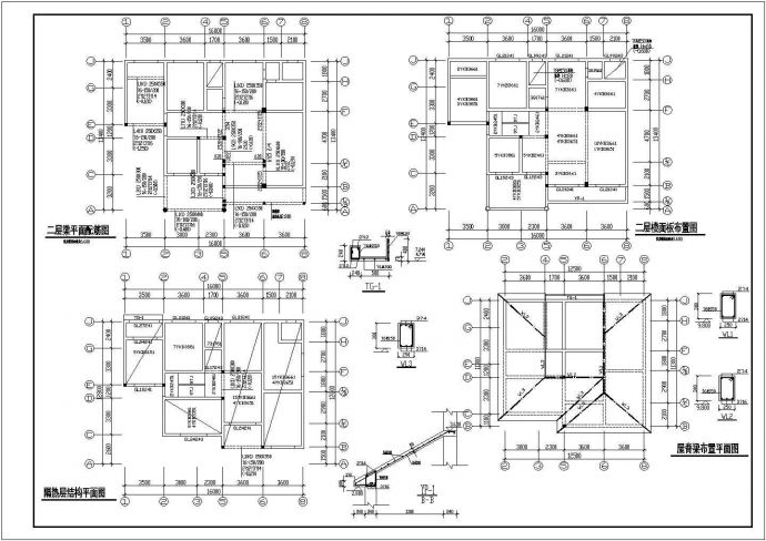 某别墅建筑设计CAD平立面施工图_图1