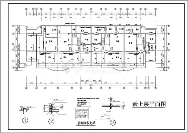 某地多层住宅楼建筑设计cad图-图一