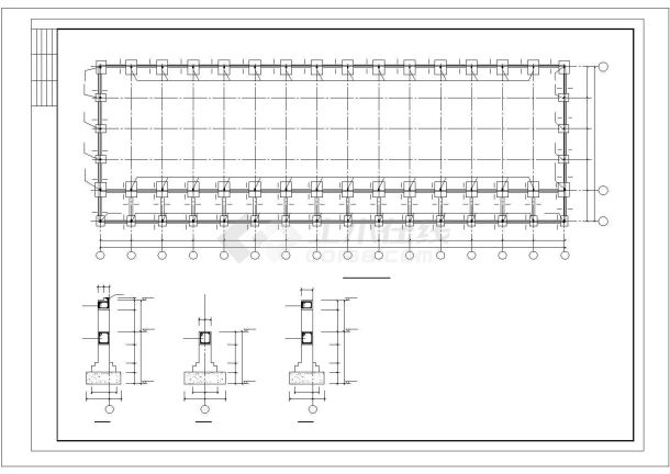 某厂房钢结构建设cad规划参考图-图二