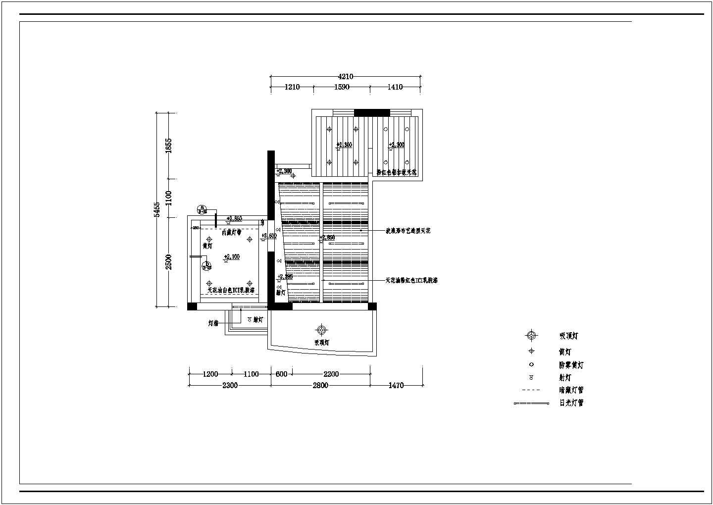 一室住宅装修整套施工设计图纸