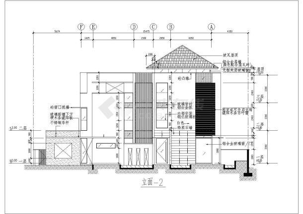 某小区双拼豪华别墅建筑设计图-图一