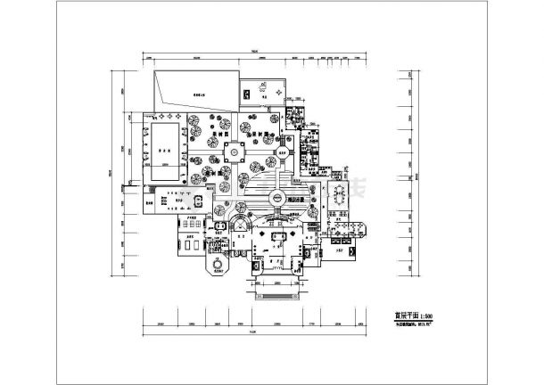 某地中学状元别墅建筑CAD施工图-图二