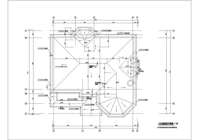 某地钢结构别墅建筑CAD施工图纸_图1