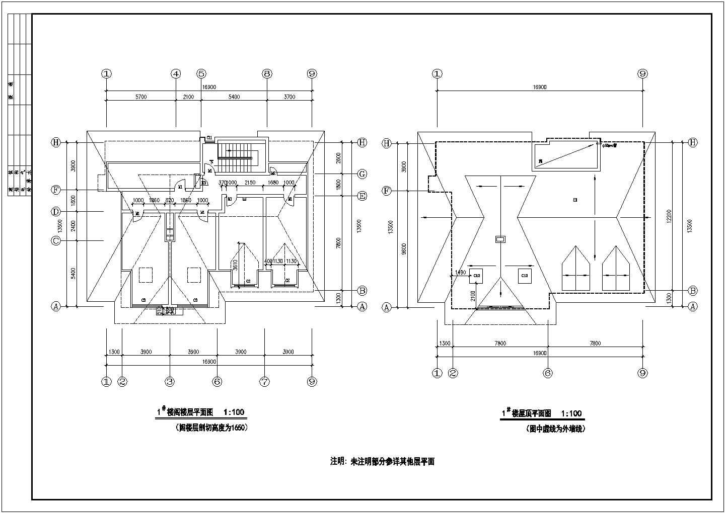 国贸一期欧式别墅全套建筑设计CAD图