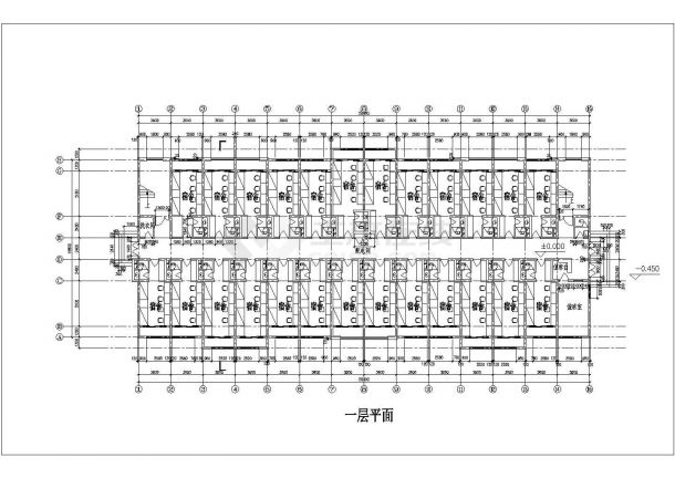 某地区一套高校宿舍建cad筑图-图二