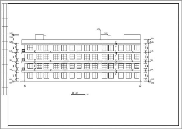 某小区幼儿园建筑CAD设计施工扩出图-图二