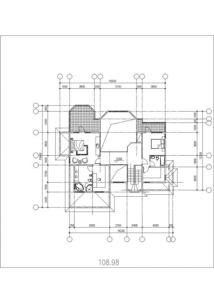 江边豪宅全套建筑设计施工图（带效果图）_图1