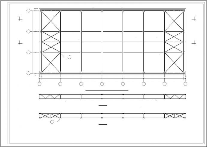 某大跨度实验室结构CAD参考图_图1