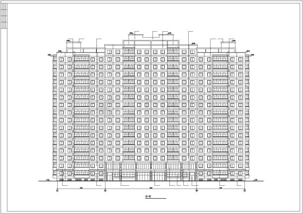 某市休息小区6#住宅楼建筑施工图（全套）-图一