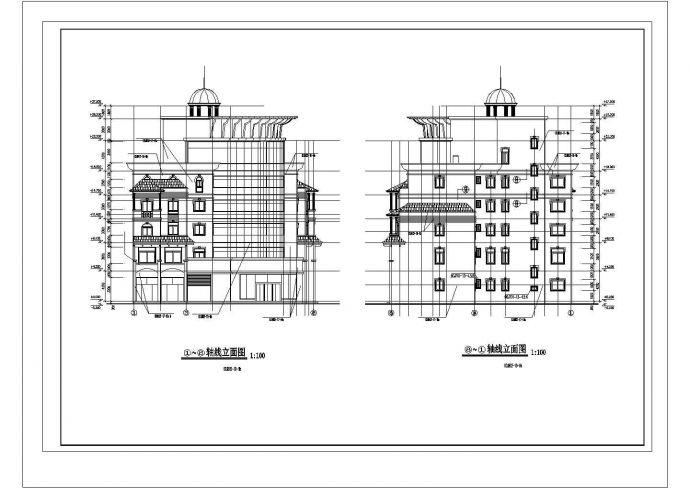 某地新建会所装修设计施工全套CAD参考图_图1