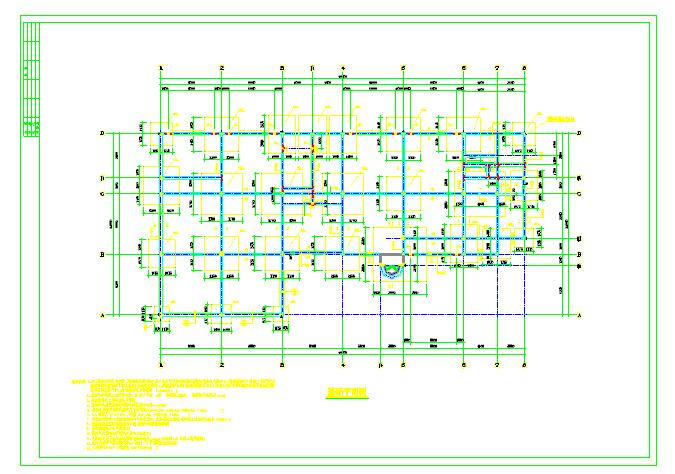 某5层办公楼结构设计CAD图纸（含详图）_图1